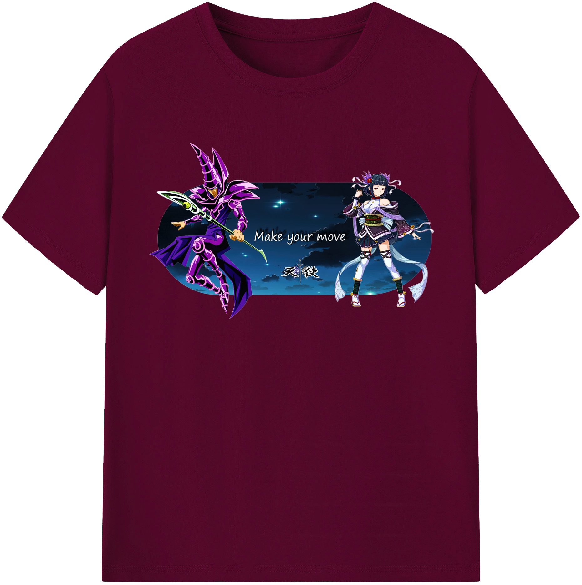 （画像用） 遊☆戯☆王 Yu-Gi-Oh! レディースカジュアルプリントTシャツ（綿100％）